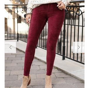 AEO American Eagle super stretch jegging cords pants 6